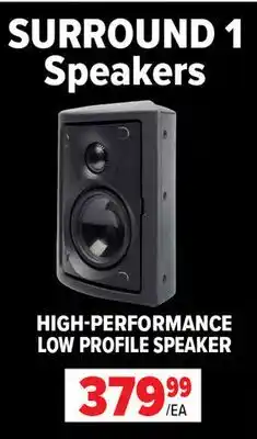 2001 Audio Video SURROUND 1 HIGH-PERFORMANCE LOW PROFILE SPEAKER offer