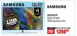 2001 Audio Video QN75Q7F SAMSUNG 75 QLED Q HDR 1500 Quantum Dot TV offer