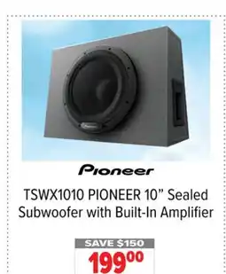 2001 Audio Video TSWX1010 PIONEER 10 Sealed Subwoofer with Built-In Amplifier offer