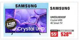 2001 Audio Video UN55U8000F SAMSUNG 55 Crystal UHD 4K Smart TV offer