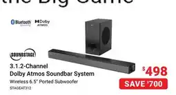 Visions Electronics Soundstage 3.1.2-Channel Dolby Atmos Soundbar System offer