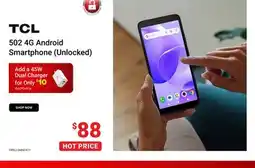 Visions Electronics TCL 502 4G Android Smartphone (Unlocked) offer