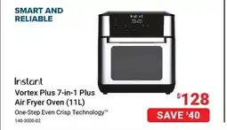 Visions Electronics Instant Vortex Plus 7-in-1 Plus Air Fryer Oven (11L) offer