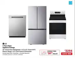 Visions Electronics LG 3-Piece Major Appliance Package offer
