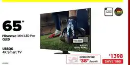 Visions Electronics 65 Hisense Mini LED Pro 4K Smart TV offer