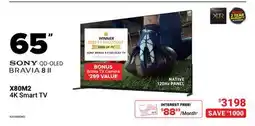 Visions Electronics Sony QD-OLED BRAVIA 8 II 65 X80M2 4K Smart TV offer