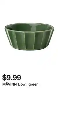 IKEA MÄVINN Bowl, green offer
