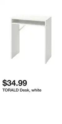 IKEA TORALD Desk, white offer