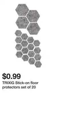 IKEA TRIXIG Stick-on floor protectors set of 20 offer