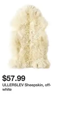 IKEA ULLERSLEV Sheepskin, off-white offer