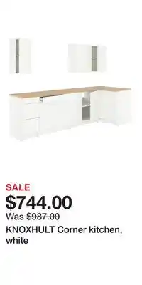 IKEA KNOXHULT Corner kitchen, white offer