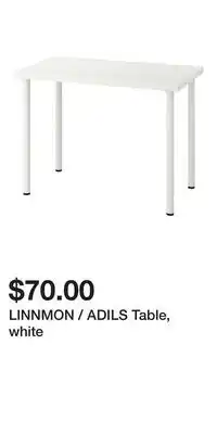IKEA LINNMON / ADILS Table, white offer