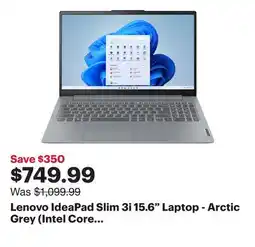 Best Buy Lenovo IdeaPad Slim 3i 15.6 Laptop - Arctic Grey (Intel Core i7-1355U/16GB RAM/512GB SSD/Windows 11) offer