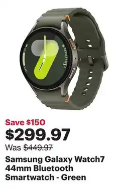 Best Buy Samsung Galaxy Watch7 44mm Bluetooth Smartwatch - Green offer