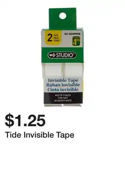 Dollarama Tide Invisible Tape offer
