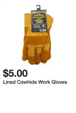 Dollarama Lined Cowhide Work Gloves offer