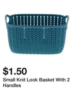 Dollarama Small Knit Look Basket With 2 Handles offer