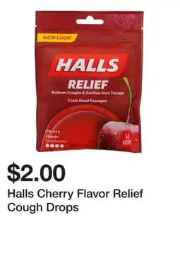 Dollarama Halls Cherry Flavor Relief Cough Drops offer