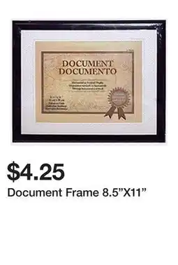 Dollarama Document Frame 8.5X11 offer