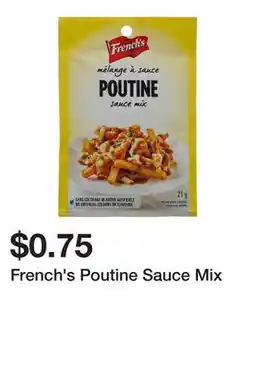 Dollarama French's Poutine Sauce Mix offer