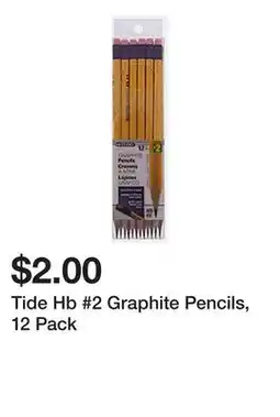 Dollarama Tide Hb #2 Graphite Pencils offer