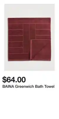 Holt Renfrew BAINA Greenwich Bath Towel offer