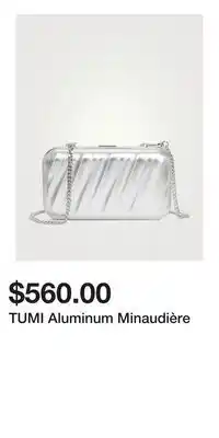 Holt Renfrew TUMI Aluminum Minaudière offer