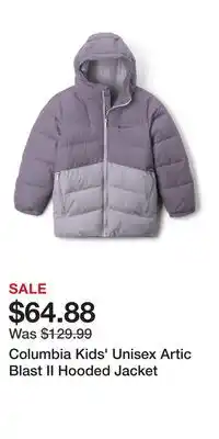Mark's Columbia Kids' Unisex Artic Blast II Hooded Jacket offer