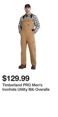 Mark's Timberland PRO Men's Ironhide Utility Bib Overalls offer