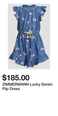 Holt Renfrew ZIMMERMANN Lucky Denim Flip Dress offer