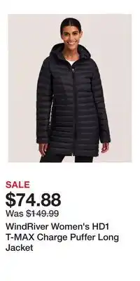 Mark's WindRiver Women's HD1 T-MAX Charge Puffer Long Jacket offer