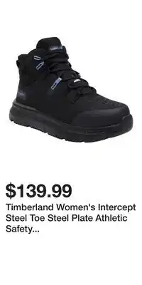 Mark's Timberland Women's Intercept Steel Toe Steel Plate Athletic Safety Boots offer