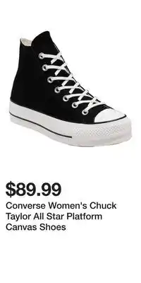 Mark's Converse Women's Chuck Taylor All Star Platform Canvas Shoes offer
