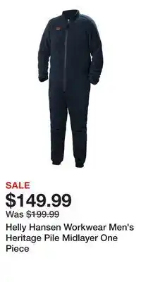 Mark's Helly Hansen Workwear Men's Heritage Pile Midlayer One Piece offer
