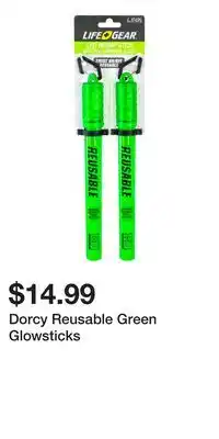 Mark's Dorcy Reusable Green Glowsticks offer