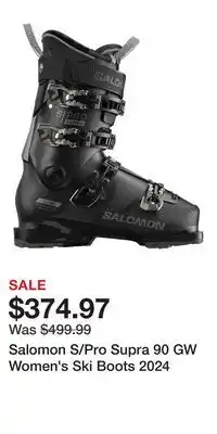 Sport Chek Salomon S/Pro Supra 90 GW Women's Ski Boots 2024 offer