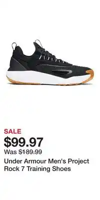 Sport Chek Under Armour Men's Project Rock 7 Training Shoes offer