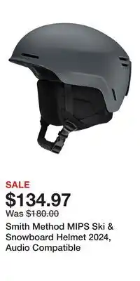 Sport Chek Smith Method MIPS Ski & Snowboard Helmet 2024, Audio Compatible offer
