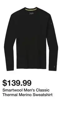 Sport Chek Smartwool Men's Classic Thermal Merino Sweatshirt offer