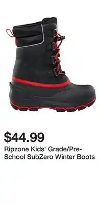 Sport Chek Ripzone Kids' Grade/Pre-School SubZero Winter Boots offer