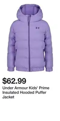 Sport Chek Under Armour Kids' Prime Insulated Hooded Puffer Jacket offer