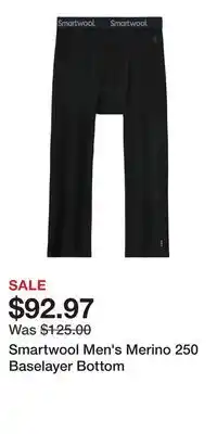 Sport Chek Smartwool Men's Merino 250 Baselayer Bottom offer