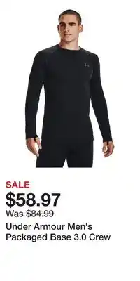 Sport Chek Under Armour Men's Packaged Base 3.0 Crew offer