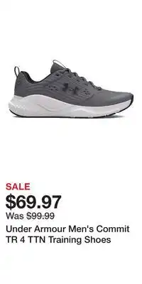 Sport Chek Under Armour Men's Commit TR 4 TTN Training Shoes offer