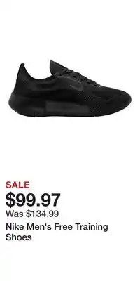 Sport Chek Nike Men's Free Training Shoes offer