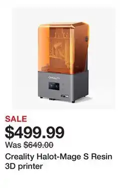 TSC Stores Creality Halot-Mage S Resin 3D printer offer