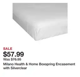 TSC Stores Milano Health & Home Boxspring Encasement with Silverclear offer