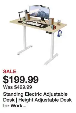 TSC Stores Standing Electric Adjustable Desk | Height Adjustable Desk for Work and Home |3-Memory Settings offer