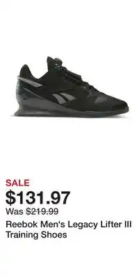 Sport Chek Reebok Men's Legacy Lifter III Training Shoes offer