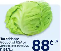 Walmart Flat cabbage offer